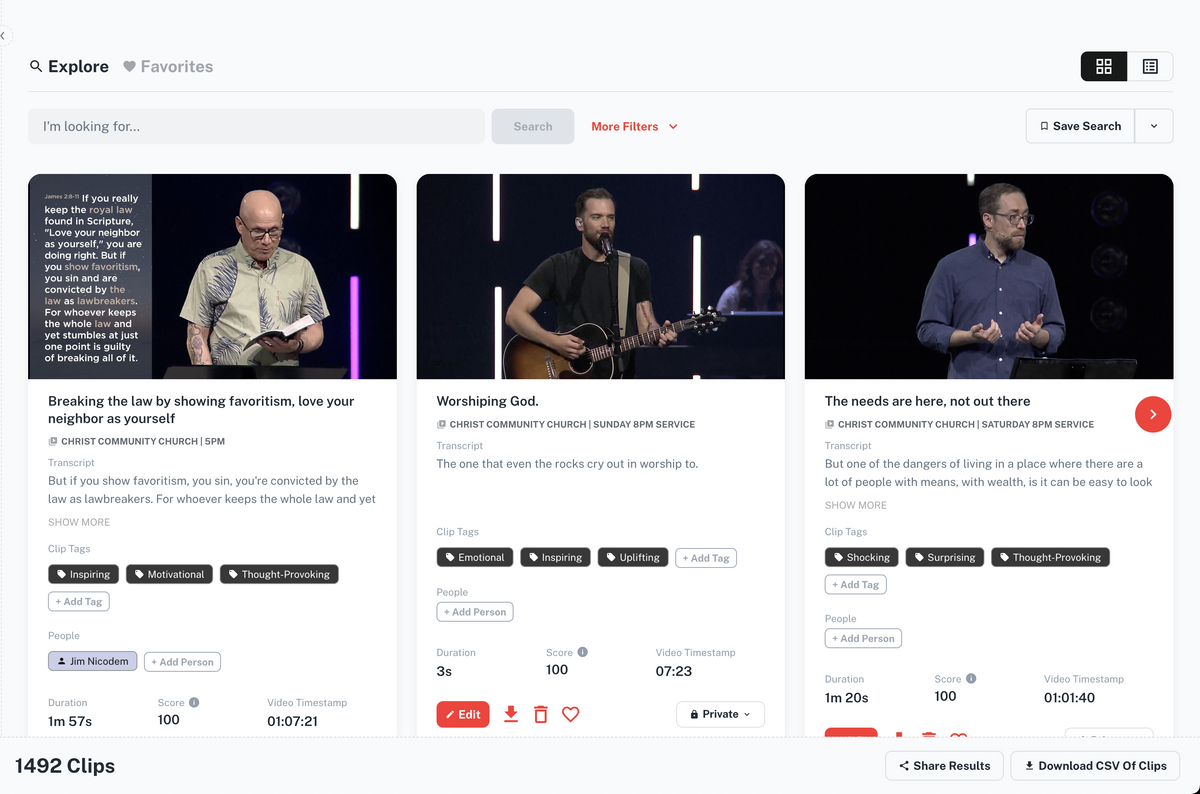 Helping churches use video AI to better reach their community